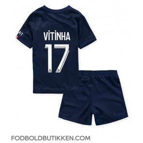 Paris Saint-Germain Vitinha Ferreira #17 Hjemmebanetrøje Børn 2022-23 Kortærmet (+ Korte bukser)